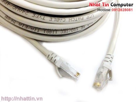 Cáp mạng đúc sẵn CAT5E RJ45 - 2m màu trắng