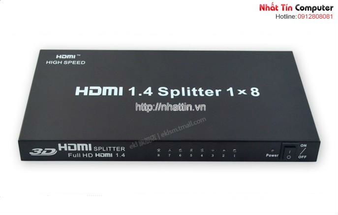 V1.4 HDMI Splitter 1X6 with Full 3D for HDTV retail and show site, HDTV, DVD