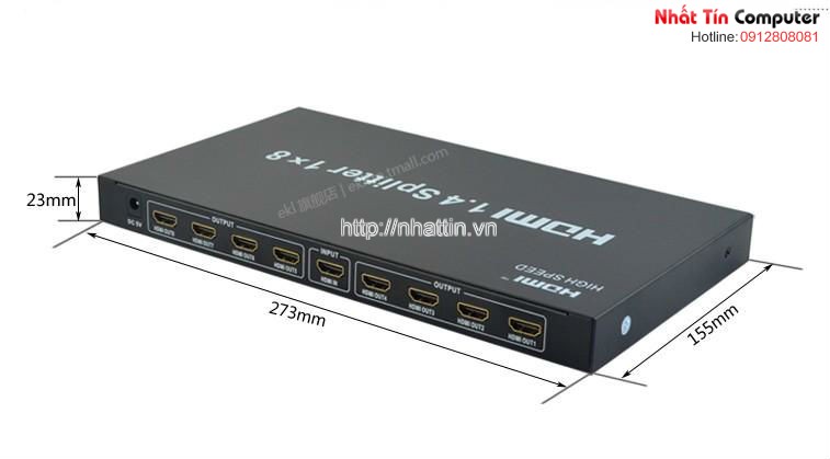 V1.4 HDMI Splitter 1X6 with Full 3D for HDTV retail and show site, HDTV, DVD