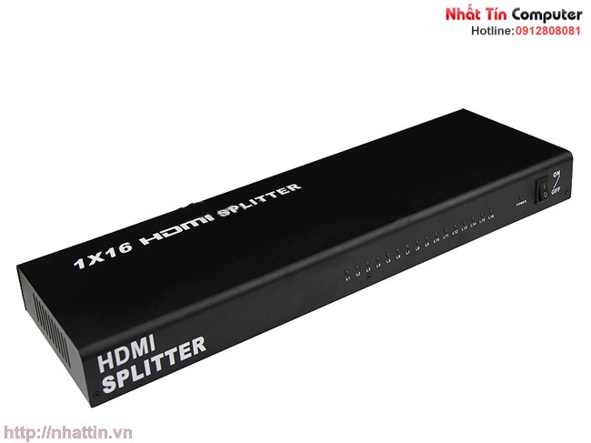 Bộ chia hdmi 1 ra 16 cổng hỗ trợ 3D, 1080P - 1 x 16 HDMI Splitter
