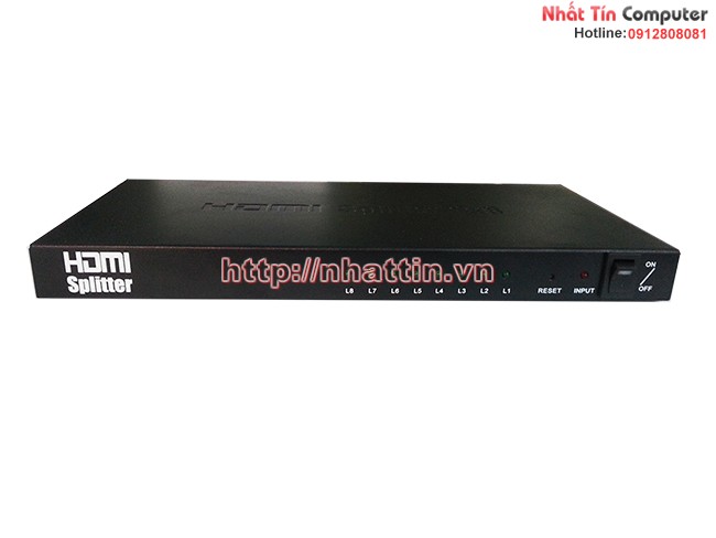 Bộ chia HDMI 1 ra 8 chuẩn 1.4 hỗ trợ 4K x 2K, HDCP, 3D Cao Cấp nhattin.vn