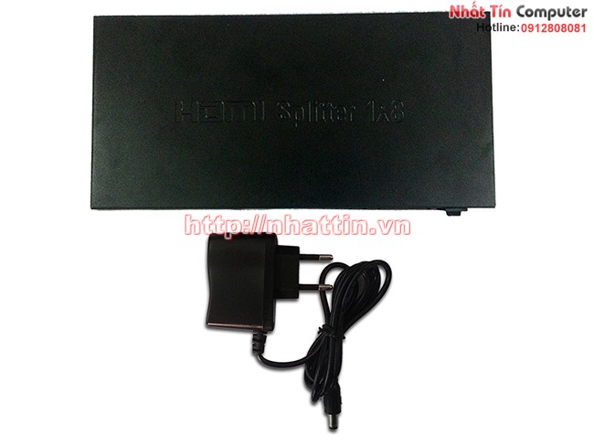 Bộ chia HDMI 1 ra 8 chuẩn 1.4 hỗ trợ 4K x 2K, HDCP, 3D Cao Cấp nhattin.vn