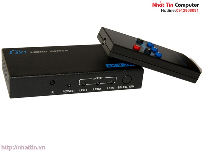 Bộ chuyển tín hiệu HDMI 3 vào 1 ra BG-331A . Hỗ trợ 4K x 2K cho chất lượng hình ảnh cao nhất