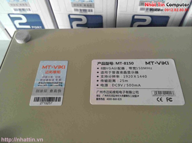 Bộ chia màn hình 1 máy tính ra 8 màn hình ViKi MT-8150 150Mhz chính hãng
