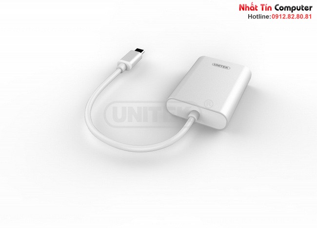 Cáp tín hiệu USB 3.1 Type C sang VGA Adapter Unitek Y-6308 chính hãng