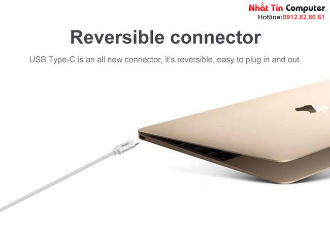 Cáp tín hiệu USB 3.1 Type C sang VGA Adapter Unitek Y-6308 chính hãng