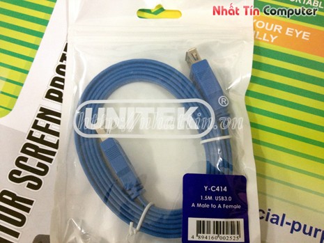 Cáp nối dài USB 3.0 1.5m Unitek Y-C414 tốc độ cao 1 đầu âm 1 đầu dương
