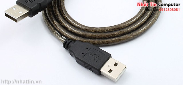 Cáp chữ Y USB 2.0 to USB 0.8m cho HDD box Unitek Y-C437 chính hãng