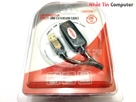 Cáp nối dài USB 10m Unitek Y-C260 giá rẻ,Cáp nối dài USB 10m Unitek Y-C260 chính hãng