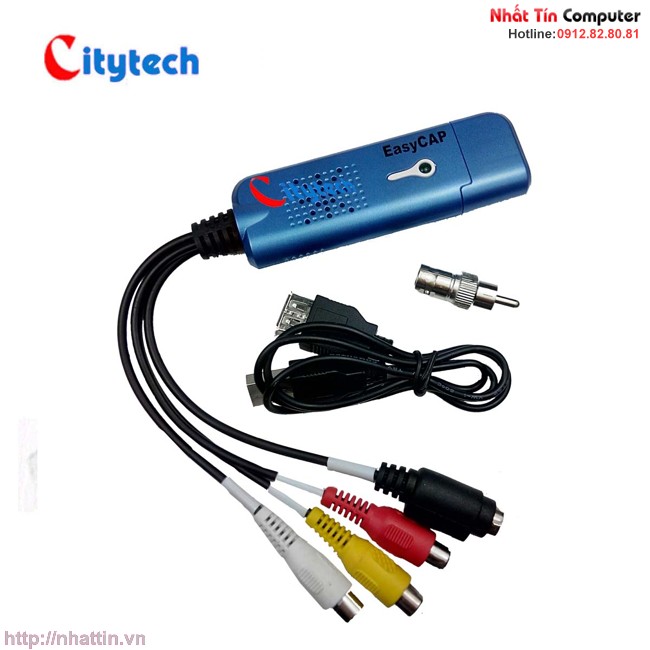 USB EasyCapture Video Audio USB 2.0 Citytech model USB01 Chính hãng