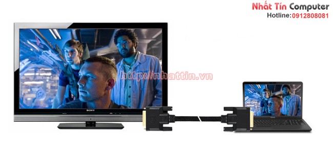 Cáp DVI 24+1 Unitek Y-C208 dài 1.5m chính hãng