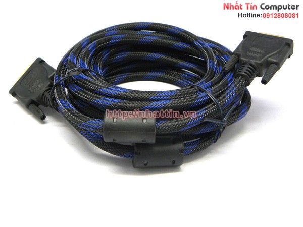 Cáp DVI 24+1 dài 15m có lưới bọc chống nhiễu chính hãng