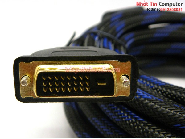 Cáp DVI 24+1 dài 15m có lưới bọc chống nhiễu chính hãng