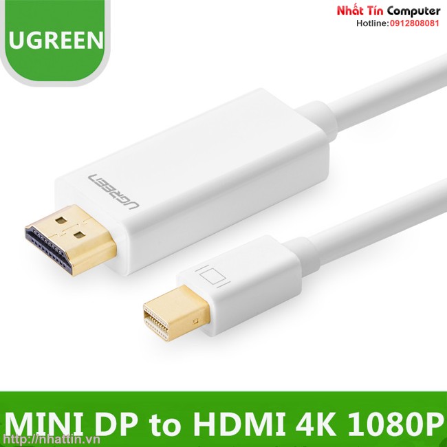 Cáp chuyển mini DisplayPort to HDMI cho Macbook, Macbook Pro chính hãng Ugreen MD101