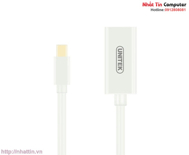 Cáp chuyển đổi Mini Displayport to HDMI Unitek Y-6346 Chính hãng