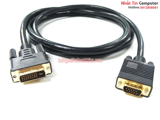 Cáp chuyển đổi VGA sang DVI dài 1,5m chất lượng cao