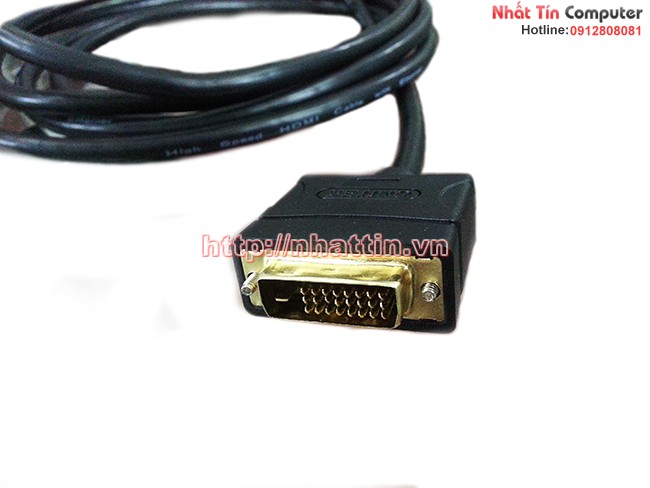 Cáp chuyển đổi HDMI to DVI 24+1 - 2m Unitek Y-C218.Chính hãng