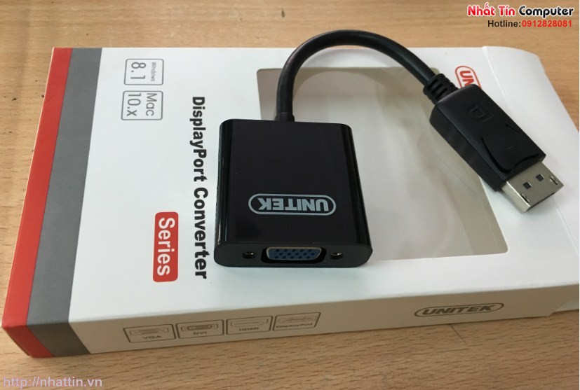 cap-chuyen-doi-displayport-sang-vga-unitek-y-5118e