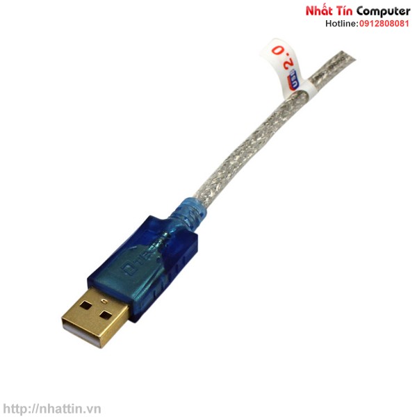 Cáp usb sang com rs232 DTech DT-5051dài 5m chính hãng