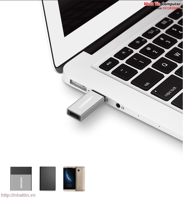dau-chuyen-doi-usb-3-0-to-usb-type-c-chinh-hang-ugreen-ug-30706