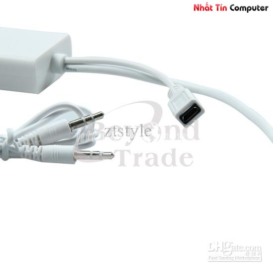 Professional Micro USB MHL to VGA + Aduio Conversion Cable Adapter 25cm White BP06019010000F