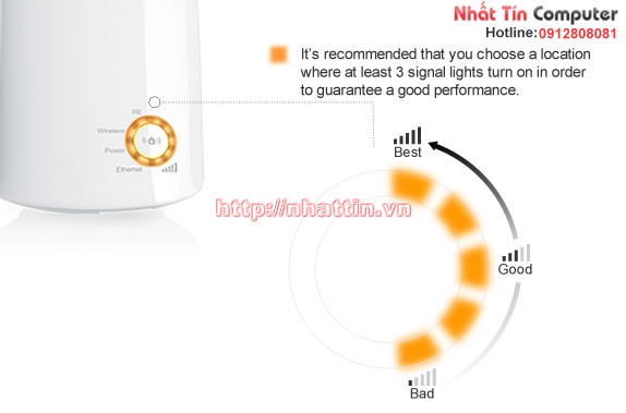 Bộ phát sóng WiFi Repeater Tp-link TL-WA750RE tốc độ 150Mbps