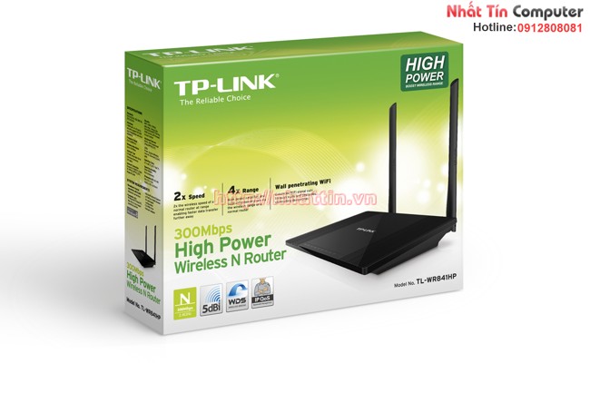 Router Chuẩn N Không dây Công suất cao tốc độ 300Mbps . TL-WR841HP