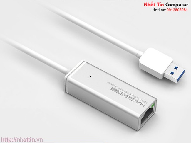 USB 3.0 to Lan 10/100/1000 cho Macbook , máy tính chính hãng Hagibis