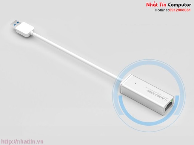 USB 3.0 to Lan 10/100/1000 cho Macbook , máy tính chính hãng Hagibis