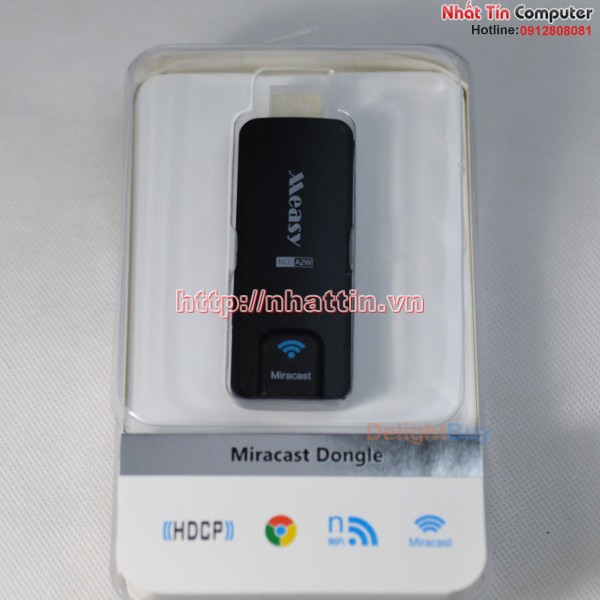HDMI không dây Measy Dongle A2W Chromecast + Miracast + DLNA + Air Play