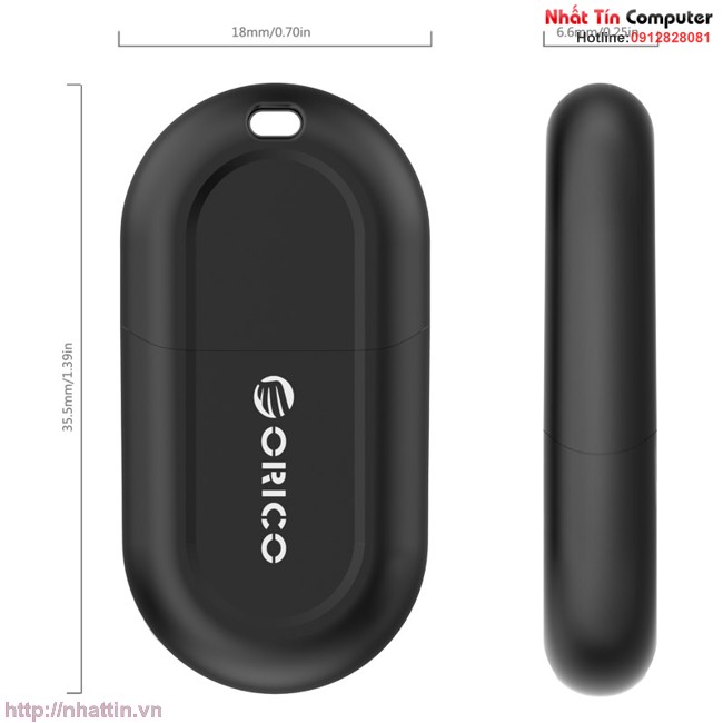 Thiết bị USB thu Bluetooth 4.0 chính hãng Orico BTA-408 cao cấp