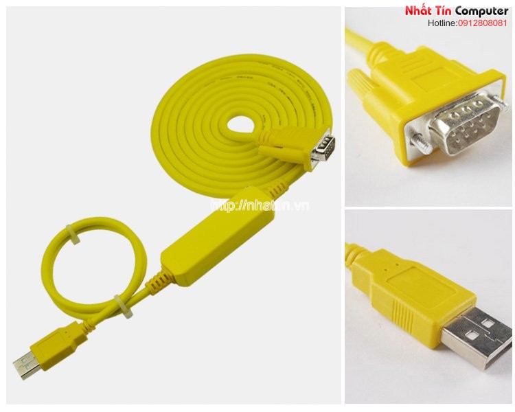 Cáp lập trình Siemens PLC USB-PPI USB to RS485 cho Siemens S7-200 dài 3M