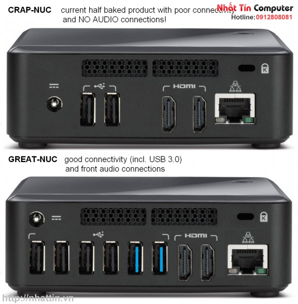 Máy tính Mini chính hãng Intel NUC - Bộ máy tính siêu nhỏ