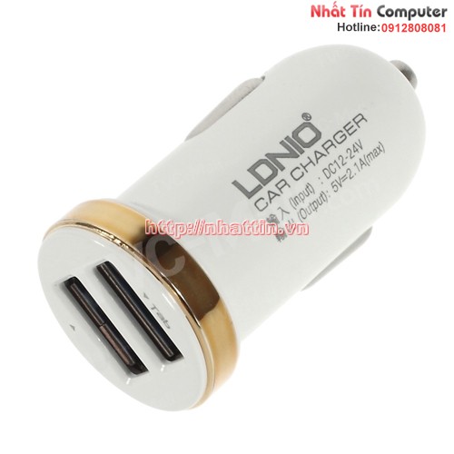 2.1A LDNIO DL-C22 kép USB Car Charger Adapter cho iPad iPhone iPod Samsung HTC Tablet PC vv - trắng 2.1A LDNIO DL-C22 kép USB Car Charger Adapter cho iPad iPhone iPod Samsung HTC Tablet PC vv - trắng