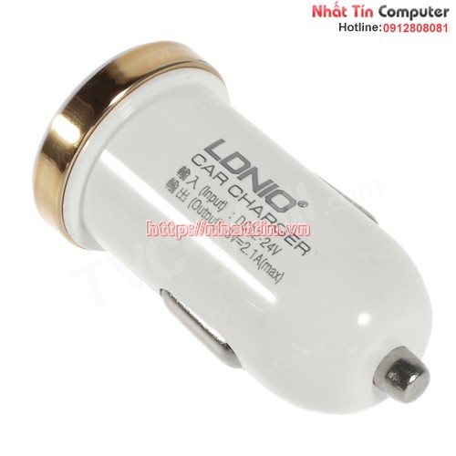 2.1A LDNIO DL-C22 kép USB Car Charger Adapter cho iPad iPhone iPod Samsung HTC Tablet PC vv - trắng 2.1A LDNIO DL-C22 kép USB Car Charger Adapter cho iPad iPhone iPod Samsung HTC Tablet PC vv - trắng