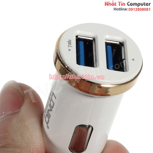 2.1A LDNIO DL-C22 kép USB Car Charger Adapter cho iPad iPhone iPod Samsung HTC Tablet PC vv - trắng 2.1A LDNIO DL-C22 kép USB Car Charger Adapter cho iPad iPhone iPod Samsung HTC Tablet PC vv - trắng
