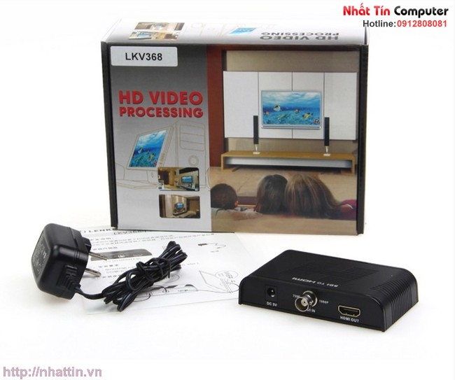 Thiết bị chuyển đổi HD-SDI / 3G SDI sang HDMI LenKeng LKV368 Chính hãng