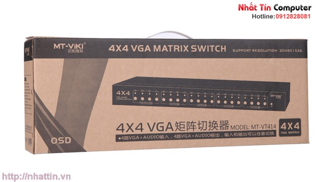 4 in 4 out VGA Matrix Switch