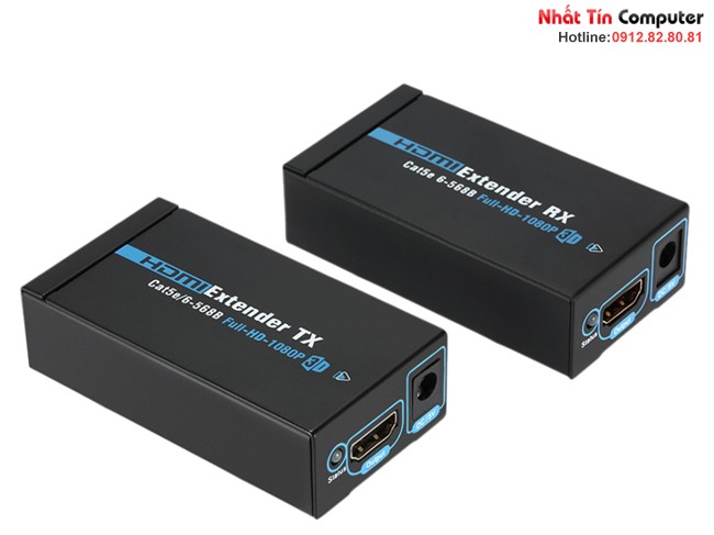Bộ khuếch đại tín hiệu HDMI 60m.Thiết bị kéo dài cáp HDMI qua đường dây mạng, hỗ trợ full HD1080p