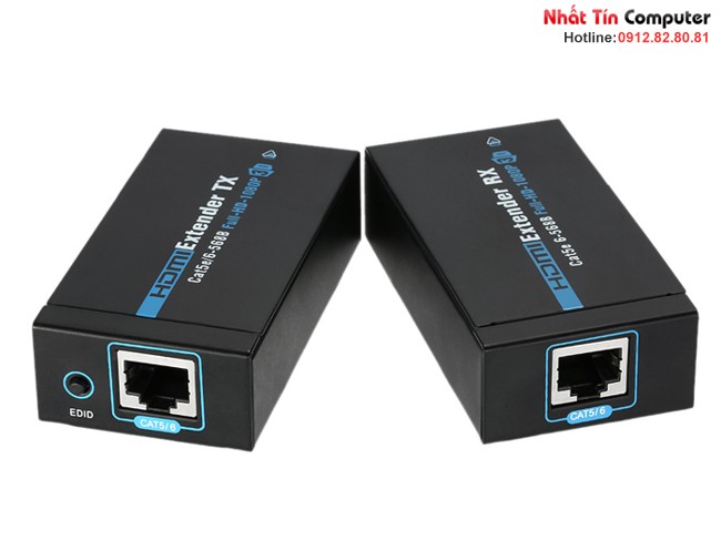 Bộ khuếch đại tín hiệu HDMI 60m.Thiết bị kéo dài cáp HDMI qua đường dây mạng, hỗ trợ full HD1080p