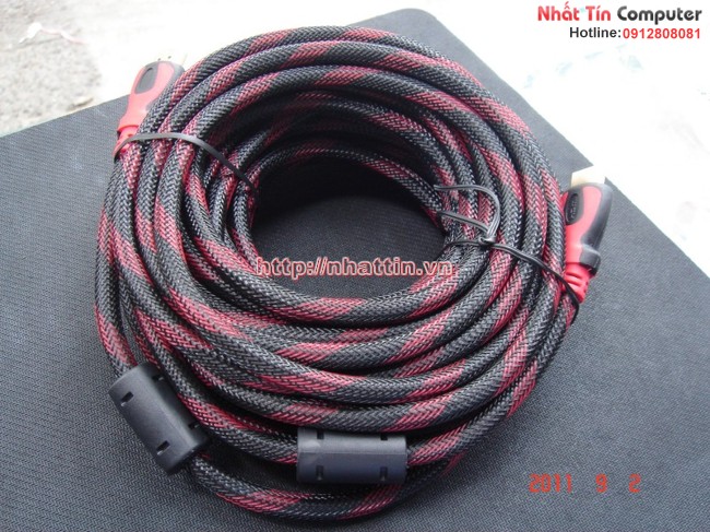Cáp HDMI 10M Bọc lưới chống nhiễu