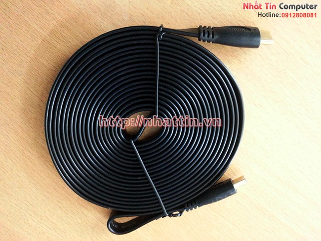 Cáp HDMI 10m Mềm Mỏng Dẹt chuẩn 1.4