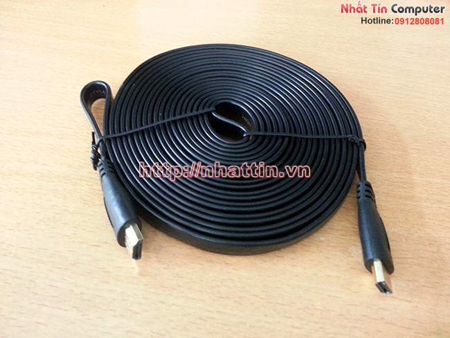 Cáp HDMI 10m Mềm Mỏng Dẹt chuẩn 1.4