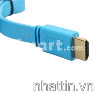 cap-hdmi-to-hdmi-3m-5m-hd-flat-cable-blue-pink-red-black
