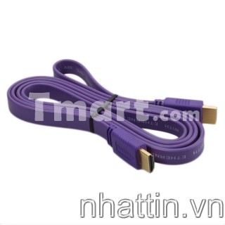 cap-hdmi-to-hdmi-3m-5m-hd-flat-cable-blue-pink-red-black