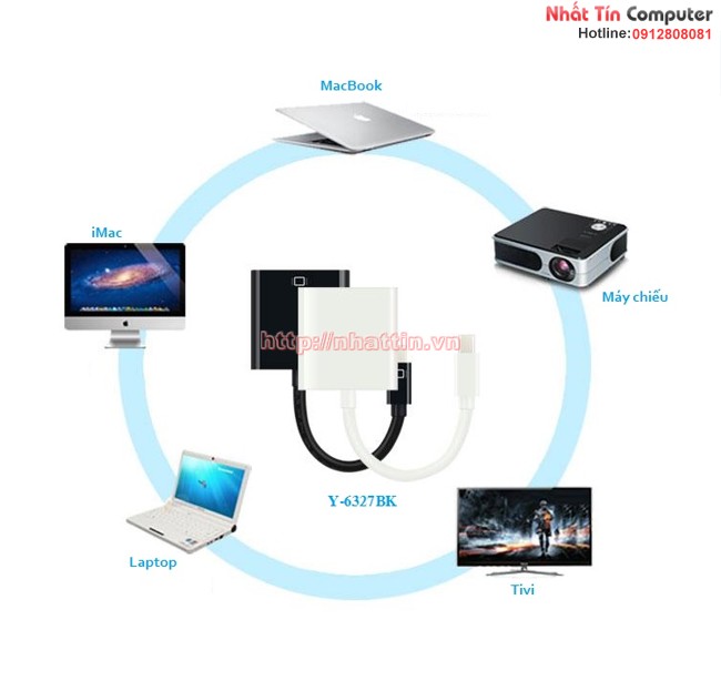 Cáp chuyển đổi Mini Displayport to VGA Y-6327BK chính hãng Unitek