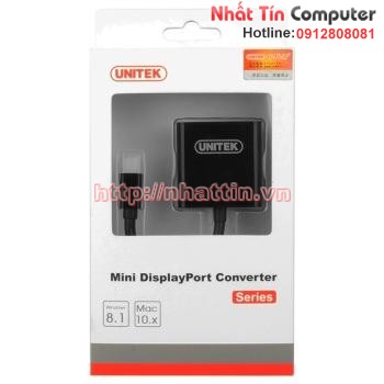 Cáp chuyển đổi Mini Displayport to VGA Y-6327BK chính hãng Unitek