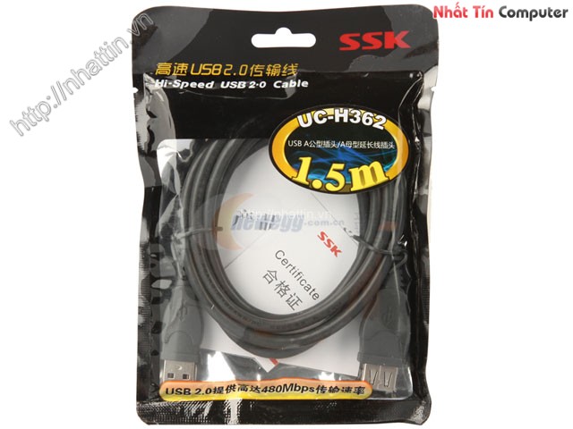 Cáp usb nối dài 1,5m SSK