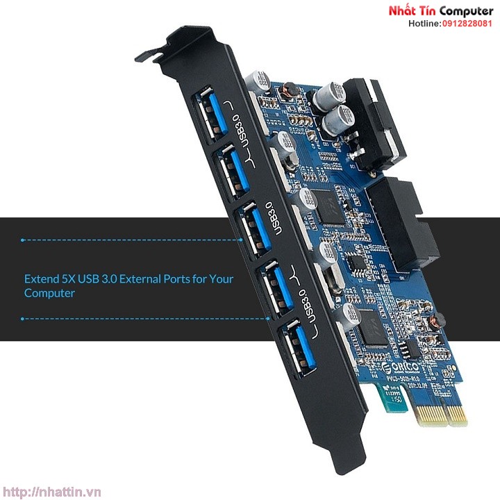 card-pci-express-sang-5-cong-usb-3-0-va-jack-20pin-mo-rong-chinh-hang-orico-pvu3-502i