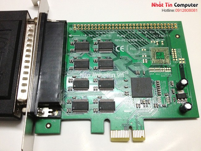 Card chuyển đổi PCI-e to 8 COM Dtech, Card PCI-e to 8 COM, pci-e to 8 rs232